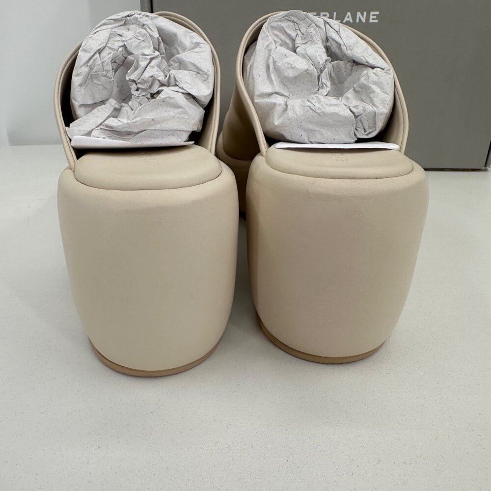 Everlane The Puffa Clog in Parchment Leather sz 9.5 Women's Platform Sip-on Mule - Picture 5 of 6